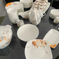 سرویس غذاخوری چینی نو|ظروف سرو و پذیرایی|کیش, |دیوار