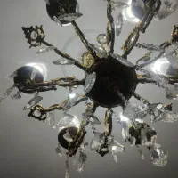 لوستر برنجی ۶ شاخه|لوستر و چراغ آویز|ملایر, |دیوار