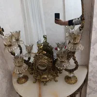 آینه شمعدان برنجی|صنایع دستی و سایر لوازم تزئینی|تبریز, |دیوار