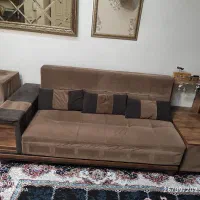 مبل شش نفره با چوب روسی|مبلمان خانگی و میز عسلی|تهران, سلسبیل جنوبی|دیوار