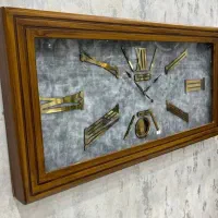 ساعت دیواری چوبی مستطیل مدل هارمونی