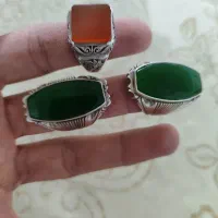 انگشتر عقیق یمنی و عقیق یشم|جواهرات|کاشان, استرک|دیوار