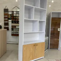 کتابخانه ۲ رنگ میزام دی اف|کتابخانه، شلف، قفسه‌های دیواری|زاهدان, |دیوار