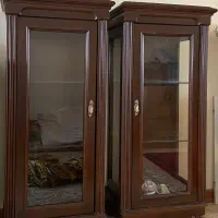 دو عدد مینی بوفه چوب گردو اصل