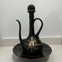 ست دکوری شیشه ای مشکی طرح سلطنتی