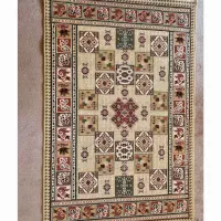 گلیم ماشینی کویر یزد یک در یک و نیم در حد نو