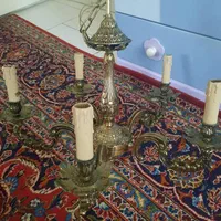 لوستر آویز 5 شاخ برنجی ریختگی برچست|لوستر و چراغ آویز|تهران, فلسطین (میدان انقلاب)|دیوار