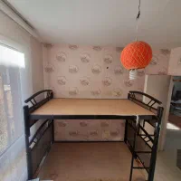 تخت دو طبقه فانتزی  فلز و ام دی اف