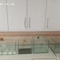 آکواریوم  شیشه ۴ طرف چسب