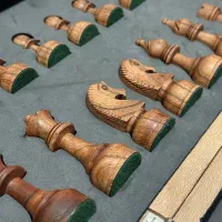 صفحه و مهره شطرنج چوبی استاندارد مسابقات