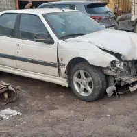 شاسی جلو سمت شاگرد ضربه خوده عقب یک طرف  قبل ضربه