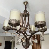 ۲ عدد لوستر لهستانی ۶ شعله