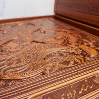 شاهنامه رحلی لیزری قاب بازشو لب طلا طرح اژدها|کتاب و مجله ادبی|تهران, فلسطین (میدان انقلاب)|دیوار