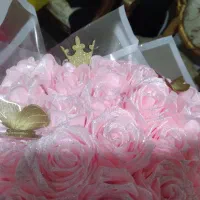 دسته گل روبانی ۳۵ شاخه