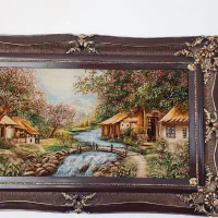 فرش دست بافت ، چله نخ ،گل ابریشم دار