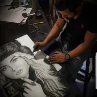 چهره سیاه قلم کادو شگفت انگیز ولنتاین