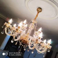لوستر آنتیک و خاص ۱۲ شاخه طلاکوب ...