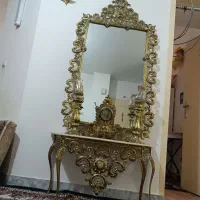 آینه شمعدان برنجی