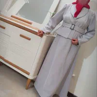 کت دامن مخمل طوسی