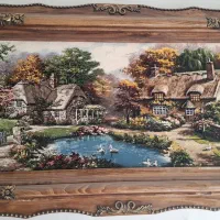 تعدادی تابلوفرش منظره زیر قیمت|تابلو فرش|اردبیل, |دیوار