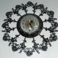 ساعت و لوستر ست برنزی