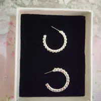 گوشواره آبکاری نقره آلمانی