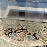 گلدان مخروطی شیشه ای