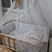 تخت نوزاد در حد نو|تخت و سرویس خواب|پیربازار, |دیوار