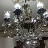 لوستر ۶ شاخه برنز ۲ عدد