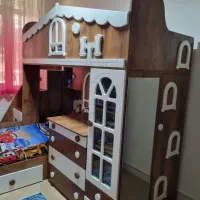 تختخواب دوطبقه بچگانه .ام دی اف