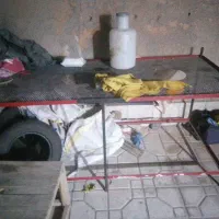 میز آهنی دو در یک نو