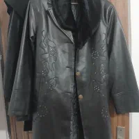 پالتوی چرم زنانه xxl نوی نو