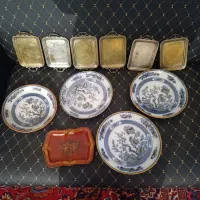 6 عدد سینی.4عدد بشقاب .1عدد سینی قدیمی
