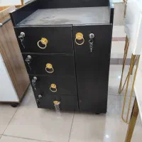 تجهیزات آرایشگاه ترولی پلاستیکی و ام دی اف|آرایشگاه و سالنهای زیبایی|شیراز, سینما سعدی|دیوار