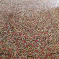 یک جفت فرش ۱۲ متری کرمان نقش هزار گل ۸۰ جفت انتیک|فرش|تهران, قلهک|دیوار