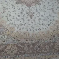 دوتخته فرش ۹متری کرم رنگ