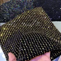 پارچه مخمل ملیله ومنجق دوزی شده|لباس|سی‌سخت, |دیوار