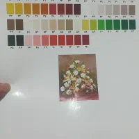 دار قالی فلزی سالم همراه نخ و نقشه