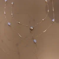 گردنبند طلا و تک پوش و نیم ست