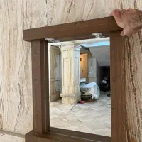 سرویس کامل روشویی و باکس حوله و آینه هالوژن دار|لوازم سرویس بهداشتی|بابل, |دیوار