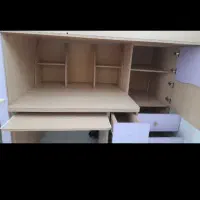 تخت  کتابخانه   میز رایانه   سه کشویی برزگ|تخت و سرویس خواب|پاکدشت, پاکدشت (مامازند)|دیوار