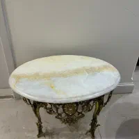 جلومبلی ودوعددعسلی  برنز بارویه سنگ|مبلمان خانگی و میز عسلی|تهران, سعادت‌آباد|دیوار