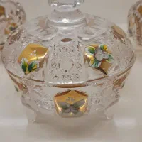 قندان طلاکوب چک