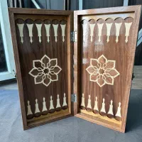 تخته نرد چوب روکش گردو معرق کاری شده|اسباب‌‌بازی|تهران, طیب|دیوار