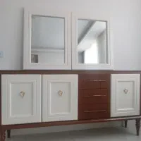 اینه کنسول ست هم به طول ۱۸۰ومیز تی وی|بوفه، ویترین، کنسول|ملارد, |دیوار