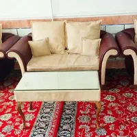 مبل با چرم اصل و فوم نشیمن سالم