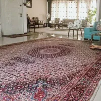 فرش ۳ در ۴ کرم ارغوانی