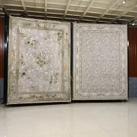 فرش نقش کهن در طرح *بژ ونقره ایی۱۲۰۰