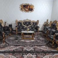 مبل ۷ نفره سلطنتی|مبلمان خانگی و میز عسلی|بروجرد, |دیوار