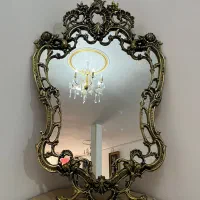 آینه و شعمدان قدیمی برنز|آینه|تهران, جوادیه|دیوار